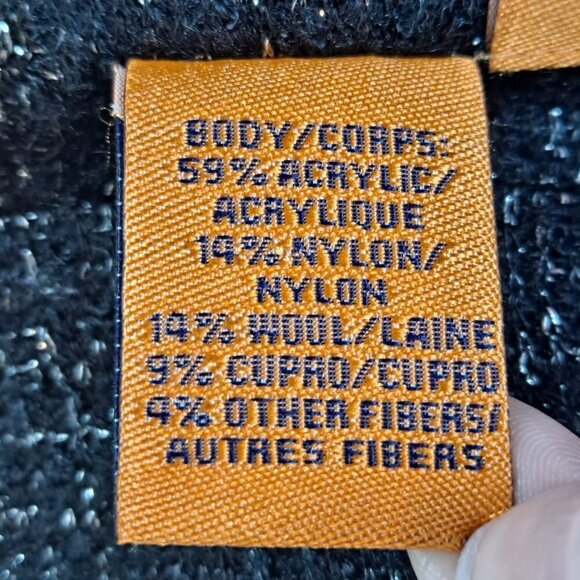 Tory Burch Size 6 Estella Tweed Blazer Black Silver Metallic Wool Blnd 3/4 Slv - Picture 12 of 14